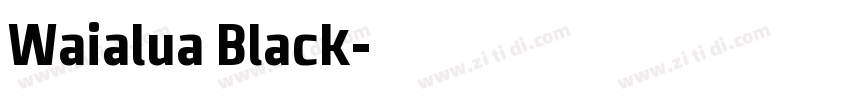 Waialua Black字体转换